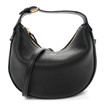 Celine Supple Grained Calfskin Teen Lulu Shoulder Bag Black 1 of 9
