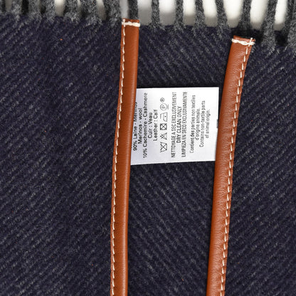 Hermes Merino Wool Cashmere Rocabar Poncho Gris 5 of 5