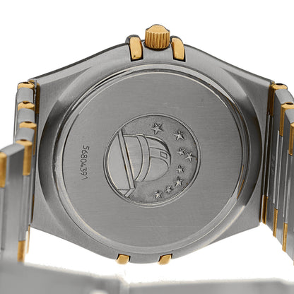 Omega Stainless Steel 18K Yellow Gold 33mm Constellation Quartz Watch White 1312.30 4 of 4