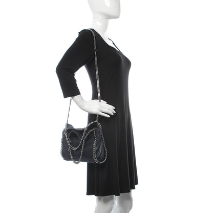 Stella McCartney Shaggy Deer Mini Falabella Fold Over Tote Navy 2 of 11