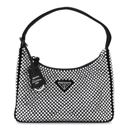 Prada Satin Crystal Mini Re-Edition 2000 Bag Cristal 1 of 9