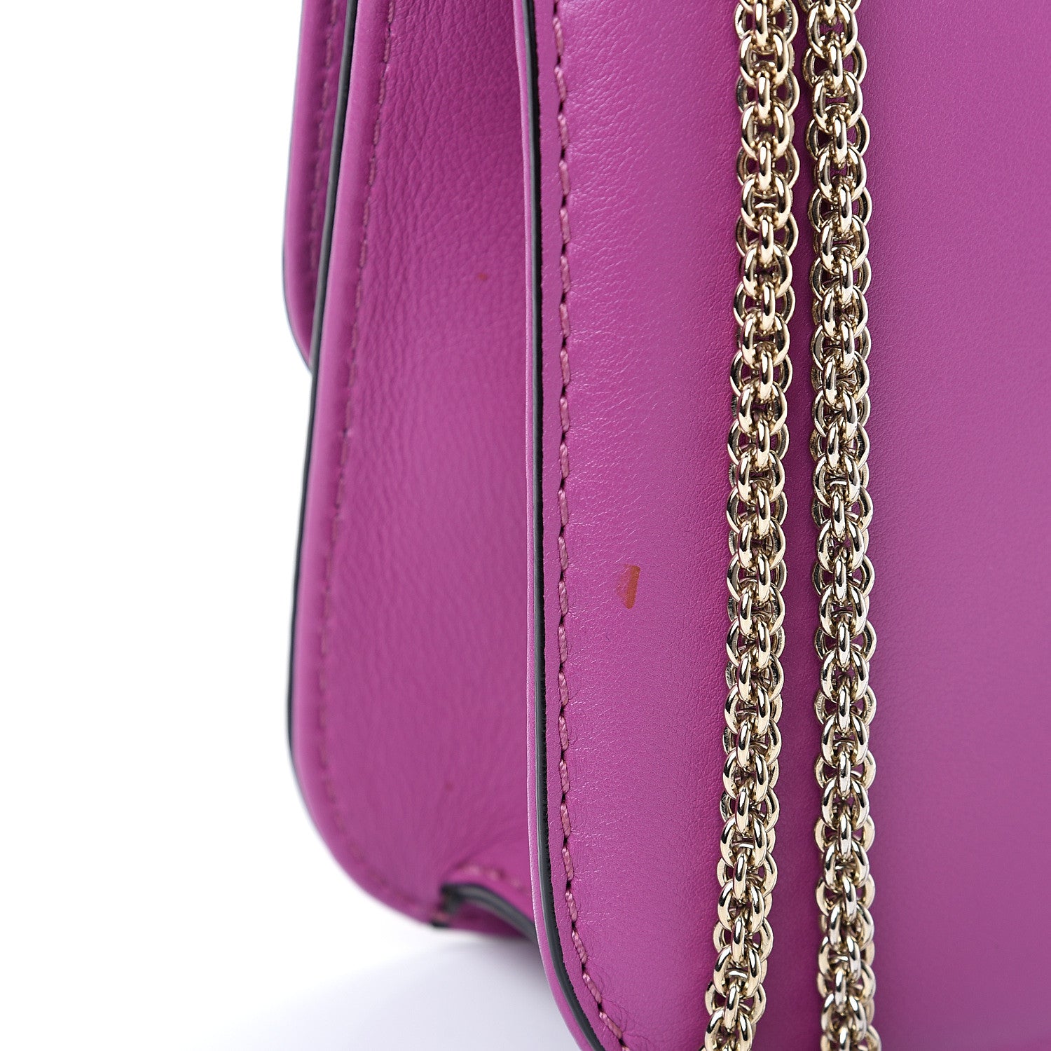 Valentino Garavani Vitello Medium Glam Lock Rockstud Flap Purple Violet 9 of 9