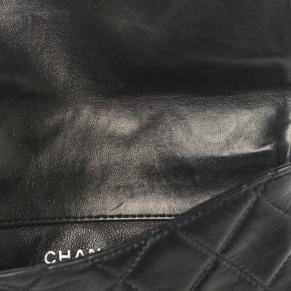 Chanel Lambskin Quilted Mineral Nights Flap Wristlet Black 10 of 10