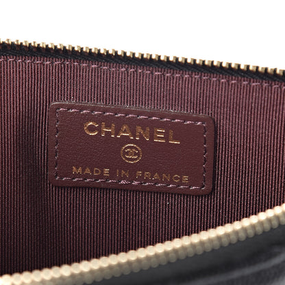 Chanel Caviar Quilted Classic Flat Wallet Pouch Black 6 of 10