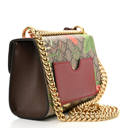 Gucci GG Supreme Monogram Tian Small Padlock Shoulder Bag Beige Multicolor New Acero 3 of 15