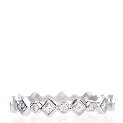 Tiffany Platinum Diamond Jazz Band Ring 49.5 5 1 of 4