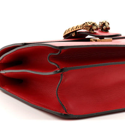 Gucci Dollar Calfskin Crystal Web Medium Dionysus Bamboo Top Handle Bag Hibiscus Red Black Diamond 9 of 10