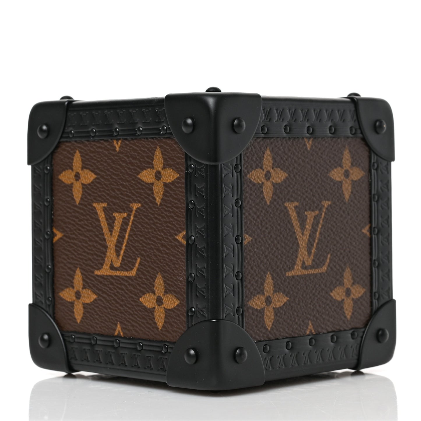 Monogram Cube Paperweight Black
