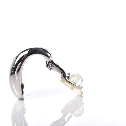 Cartier 18K White Gold Nouvelle Vague Clip-On Earrings 4 of 5