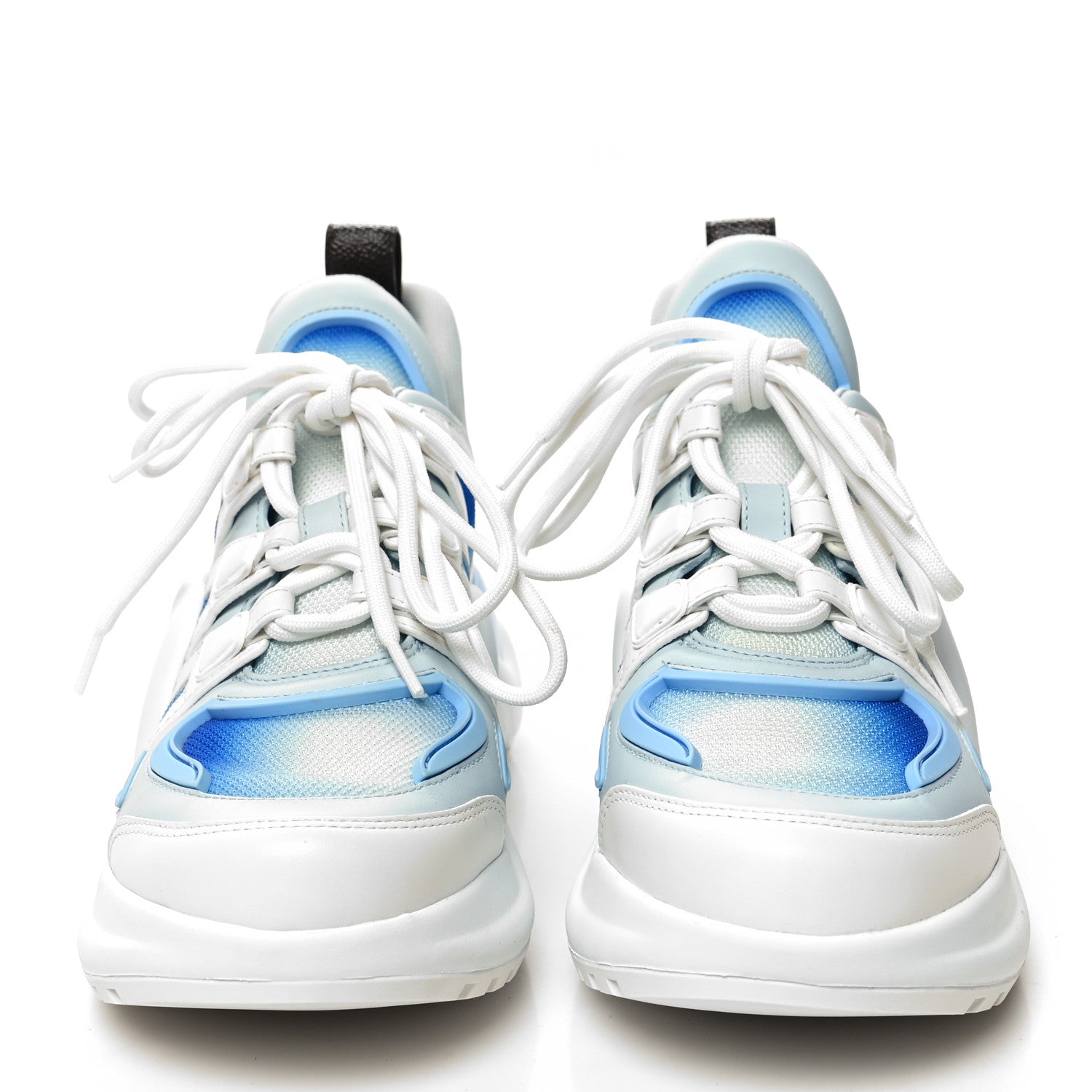 Louis Vuitton Calfskin LV Archlight Gradient Sneakers 37.5 Light Blue 2 of 8