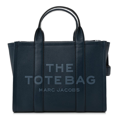 Marc Jacobs Grained Calfskin Medium The Tote Bag Blue Sea 1 of 11