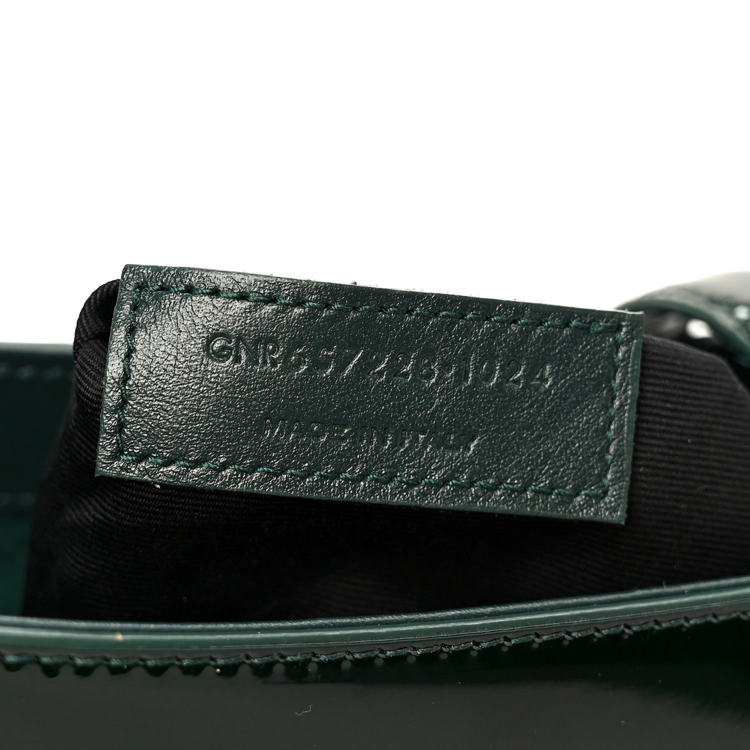 Saint Laurent Patent Le 5 A 7 Hobo Dark Leaf 7 of 10