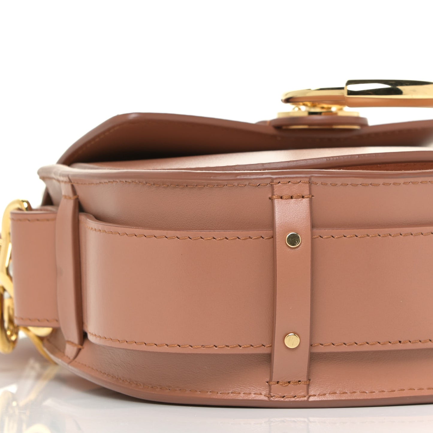 Calfskin Small Tess Bag Muted Brown