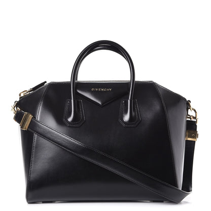 Givenchy Shiny Lord Calfskin Medium Antigona Black 1 of 9