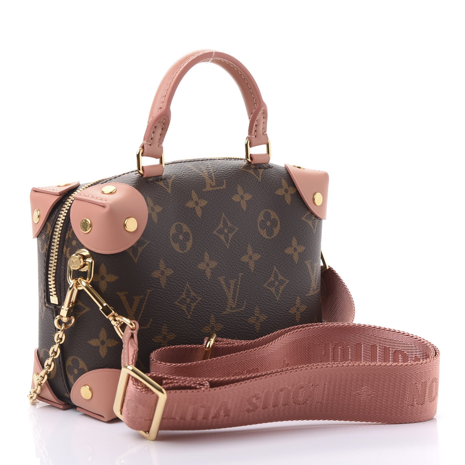 Louis Vuitton Monogram Petite Malle Souple Peach 2 of 10