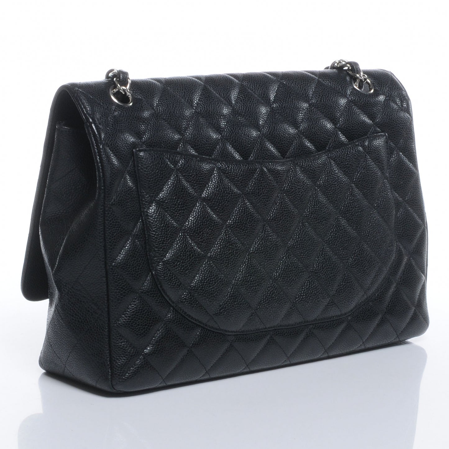 Caviar Maxi Single Flap Black