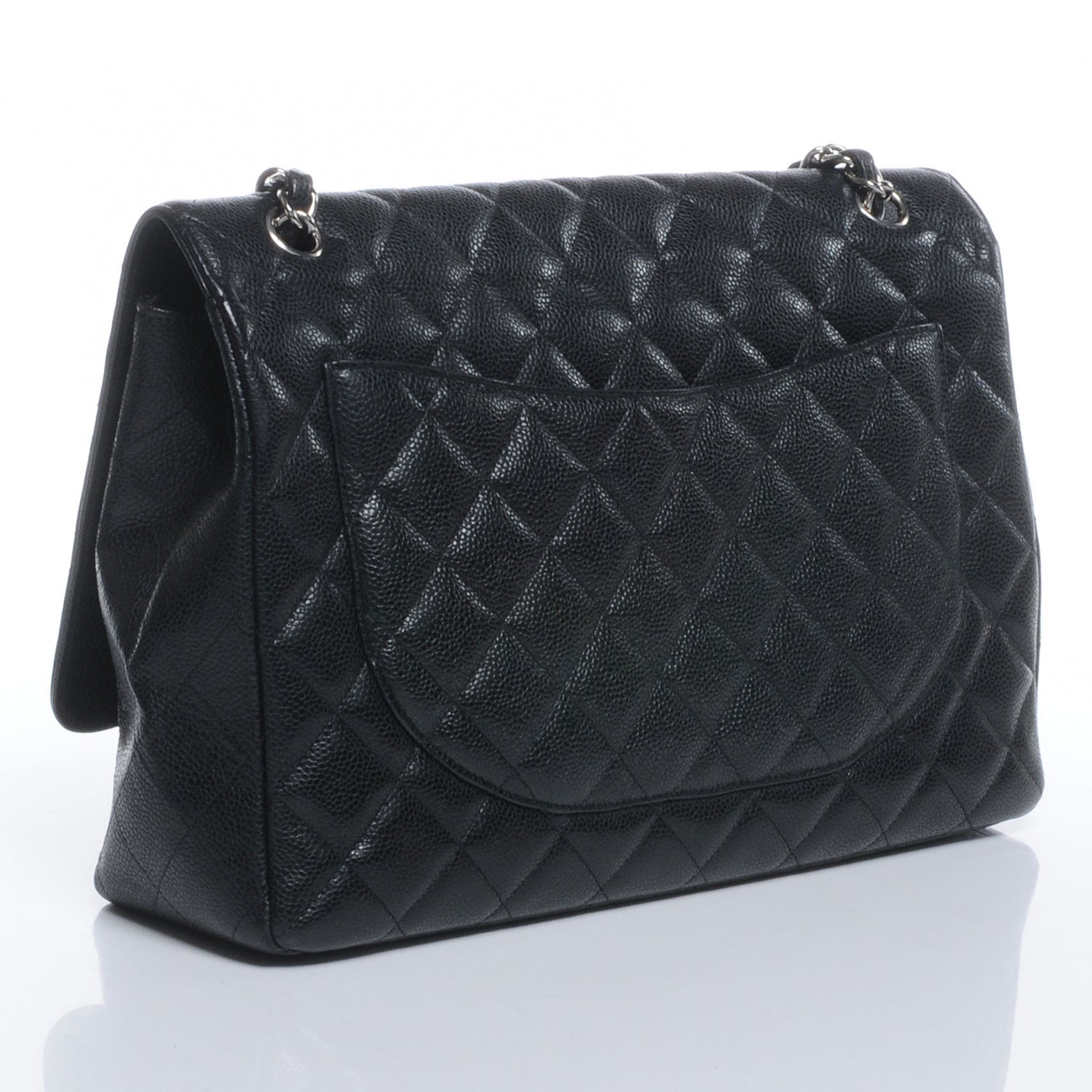 Chanel Caviar Maxi Single Flap Black 3 of 12