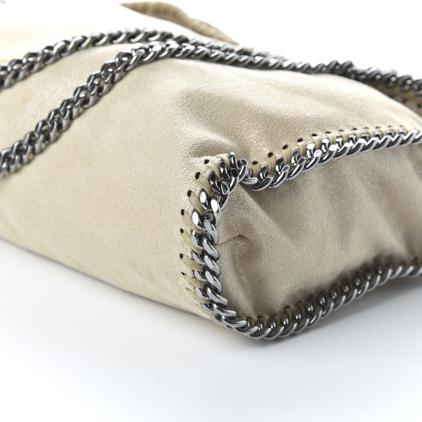 Shaggy Deer Small Falabella Tote Beige