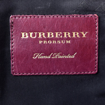 Burberry Prorsum Handpainted Tapestry Bloomsbury Burgundy 6 of 8