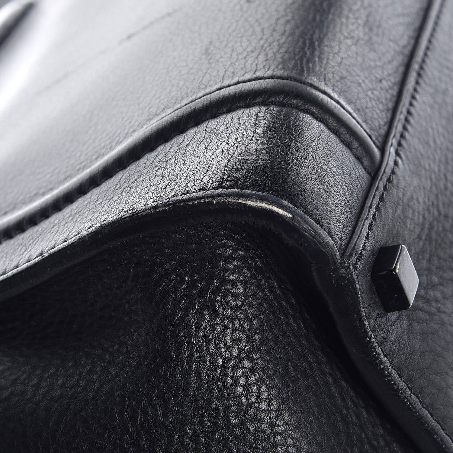 Celine Supple Calfskin Medium Phantom Luggage Black 12 of 13
