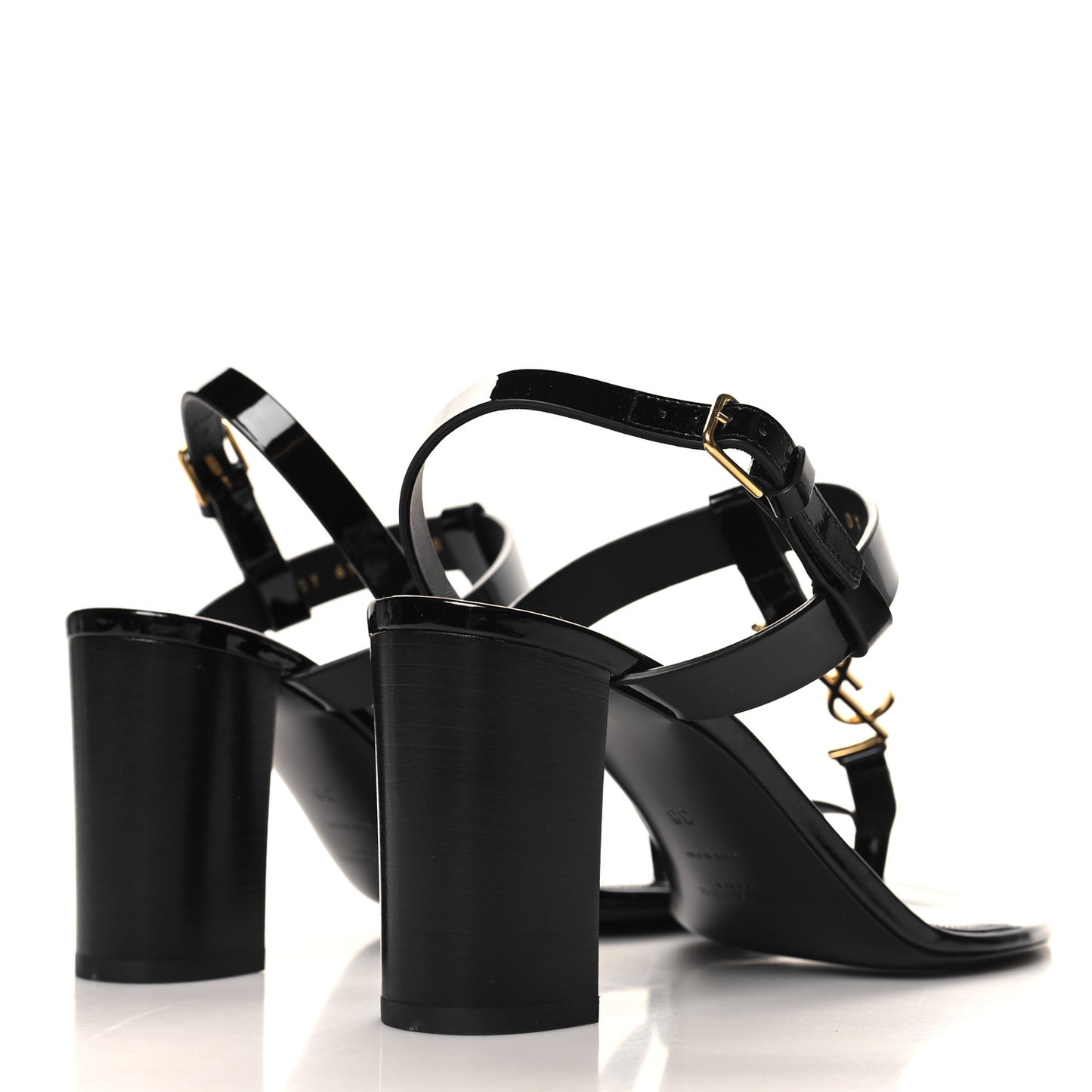Calfskin Cassandra 75 Sandals 38 Black