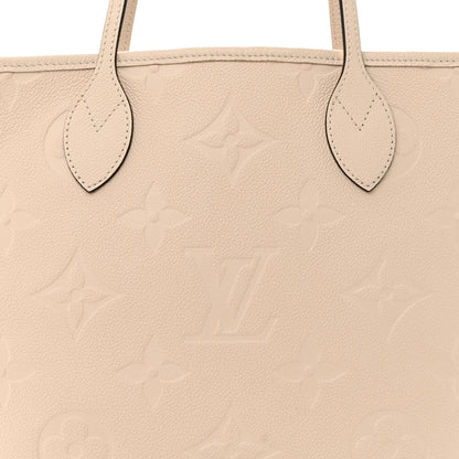 Louis Vuitton Empreinte Monogram Giant Neverfull MM Cream 9 of 12