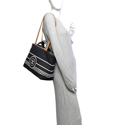 Chanel Denim Shopping Tote Blue 2 of 14