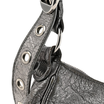 Balenciaga Metallic Agneau Arena Le Cagole Shoulder Bag XS Silver 13 of 17