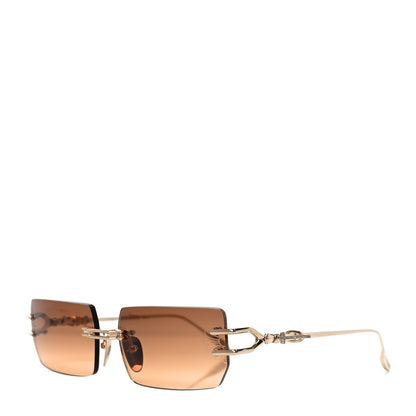 Chrome Hearts Metal Lordie Sunglasses Gold Brown 1 of 7