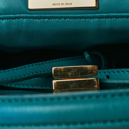 Fendi Nappa Mini Peekaboo Iconic Satchel Lago 22 of 22