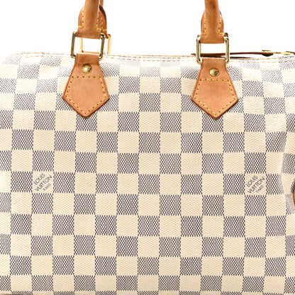 Louis Vuitton Damier Azur Speedy 25 7 of 9