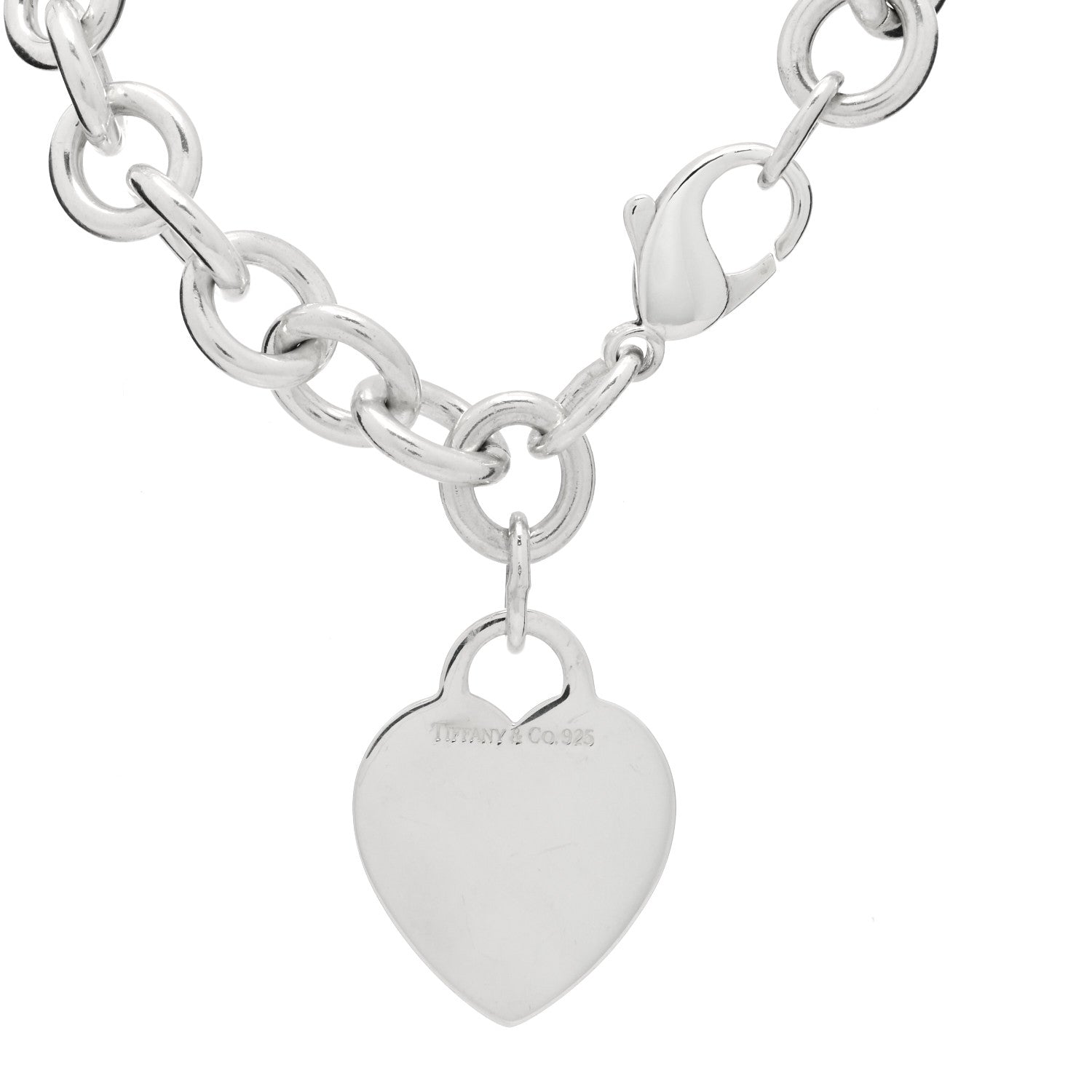 Tiffany Sterling Silver Heart Tag Charm Bracelet 3 of 3