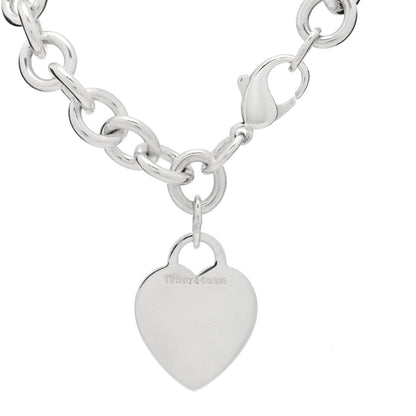 Tiffany Sterling Silver Heart Tag Charm Bracelet 3 of 3