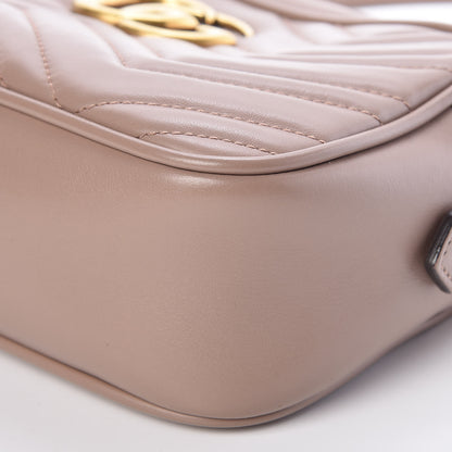 Gucci Calfskin Matelasse Small GG Marmont Chain Shoulder Bag Taupe 9 of 9