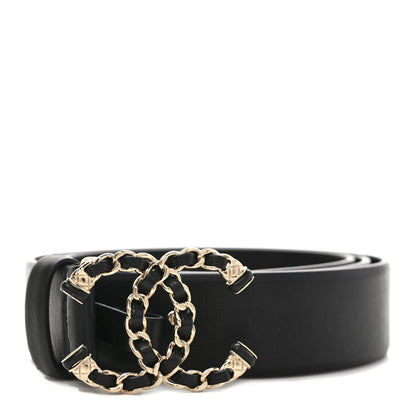 Chanel Calfskin CC Chain Belt 85 34 Black 1 of 6
