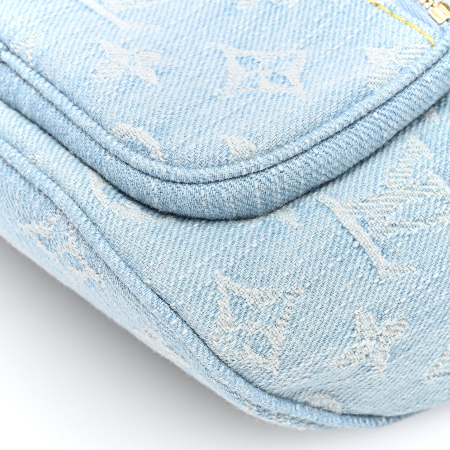 Monogram Denim Mini Bumbag Sky Blue