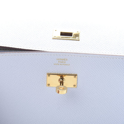 Hermes Epsom Kelly Wallet To Go Bleu Brume 5 of 10