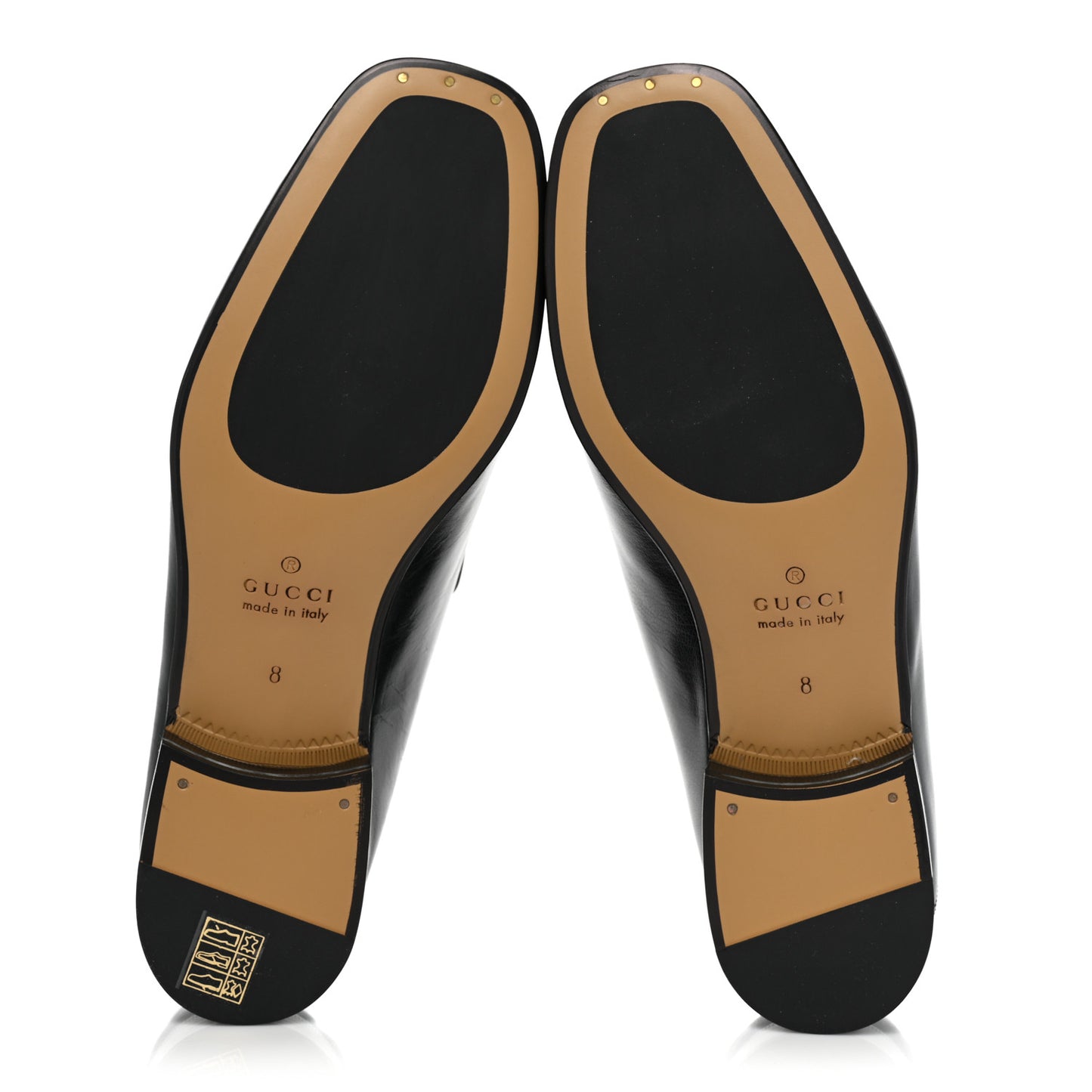 Goatskin Mens Horsebit Loafers 8 Black