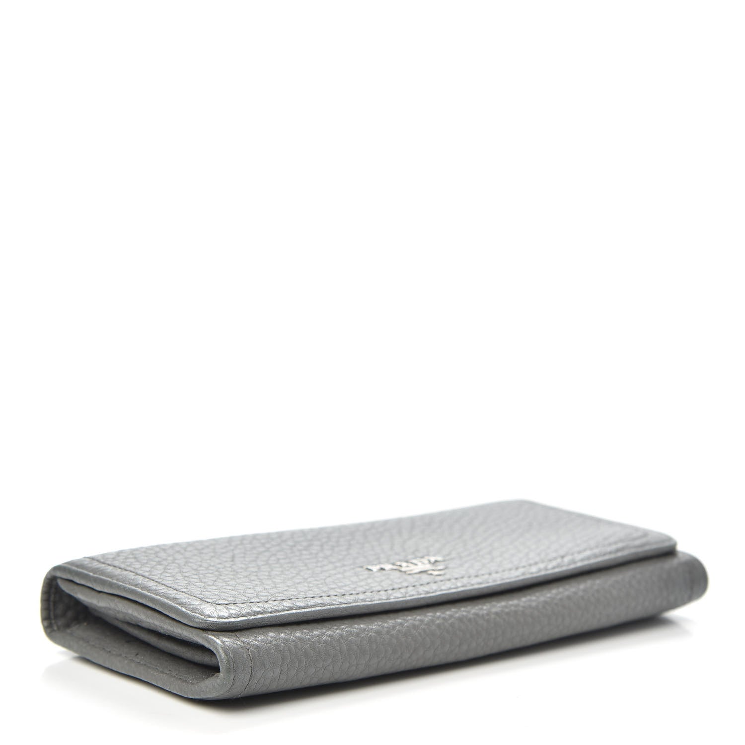 Prada Vitello Daino Flap Continental Wallet Marmo 4 of 9
