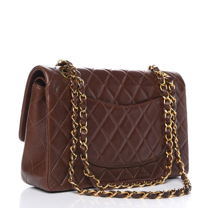 Chanel Lambskin Quilted Medium Double Flap Brown 4 of 16