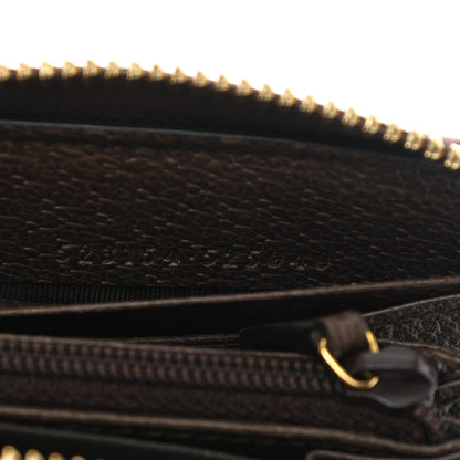 Gucci GG Supreme Monogram Web Ophidia Zip Around Wallet Brown 7 of 11