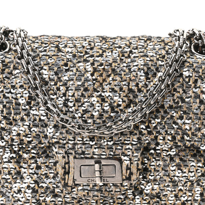 Chanel Tweed Sequin Mini Reissue Flap Grey Multicolor 8 of 10