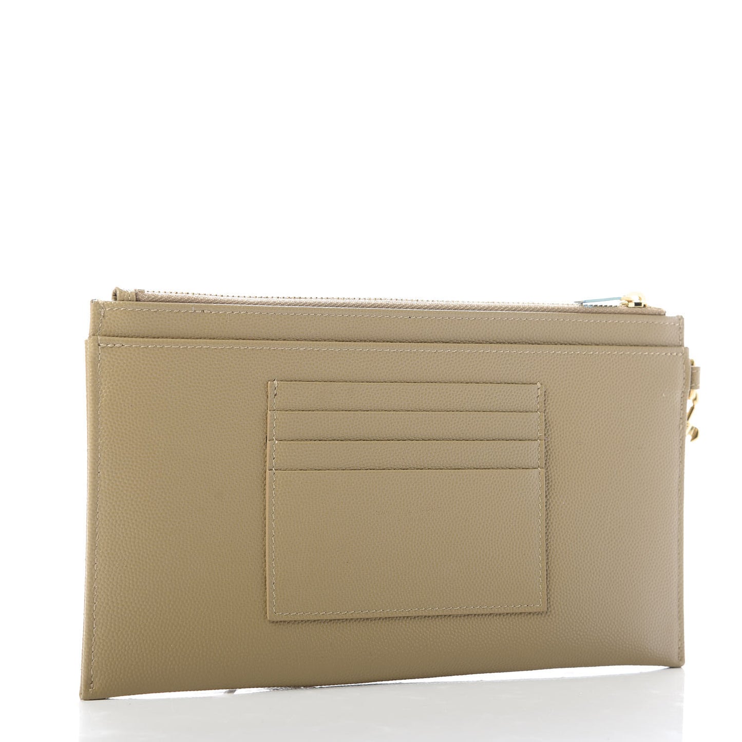 Grain De Poudre Chevron Monogram Large Bill Pouch Cork
