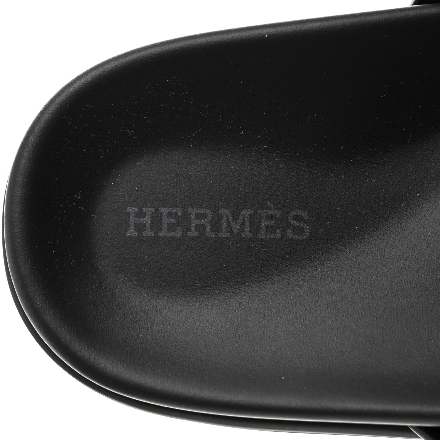 Hermes Calfskin Womens Chypre Sandals 37 Black 7 of 9