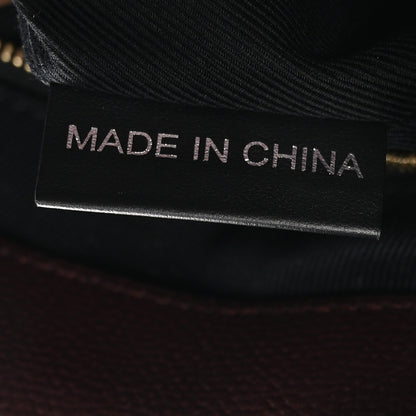 Burberry Grainy Calfskin House Check Small Banner Tote Mahogany Red 7 of 11