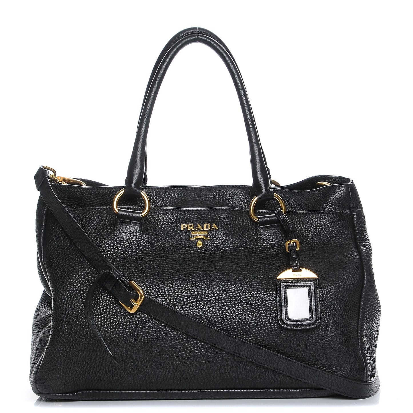 Vitello Daino Tote Nero Black