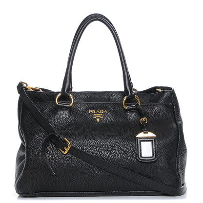 Prada Vitello Daino Tote Nero Black 1 of 9