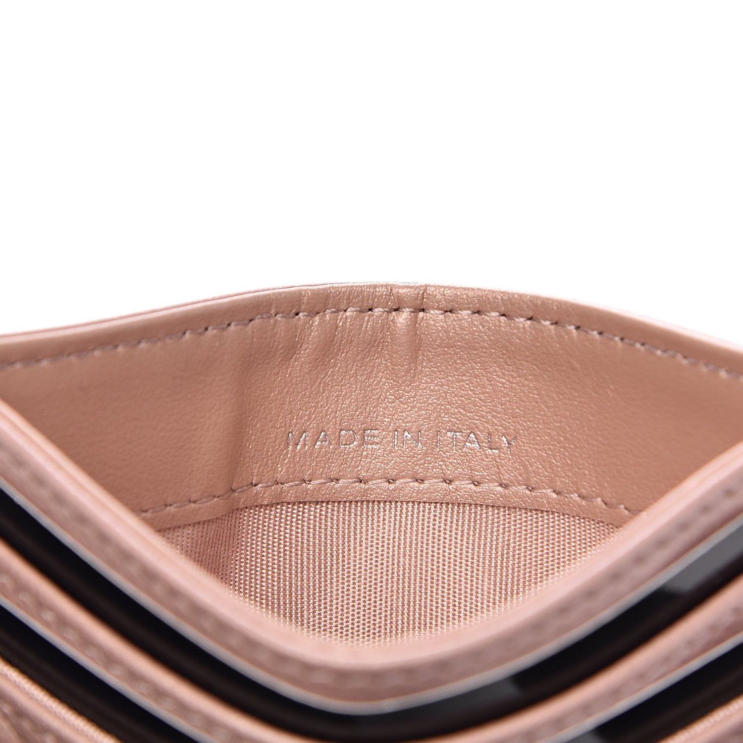 Chanel Goatskin Camellia Embossed Card Holder Light Pink 7 of 9