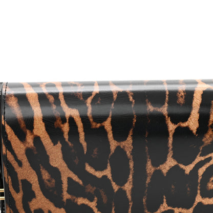 Burberry Calfskin Leopard Small Grace Bag Black 10 of 12
