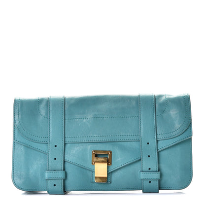 Proenza Schouler Lambskin PS1 Pochette Clutch Lapis 1 of 6